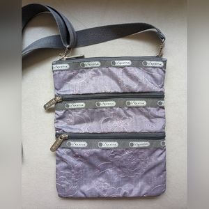 Vintage LeSportsac 3-zip Crossbody Bag